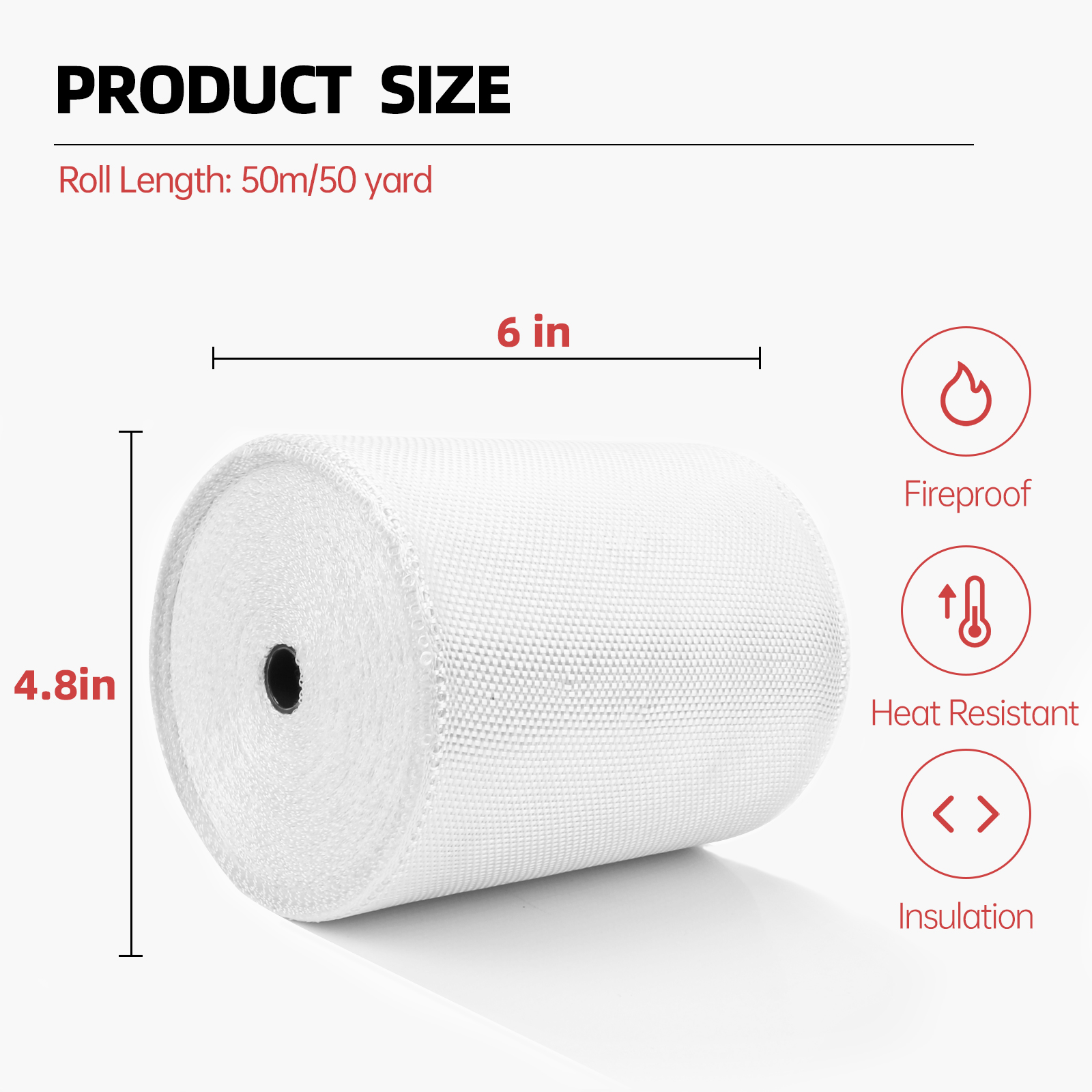 Pipe Insulation Wrap Heat Wrap Roll Exhaust Pipe Cotton Thermal Wrap Foil  Wrap Tape Fibreglass Silencer